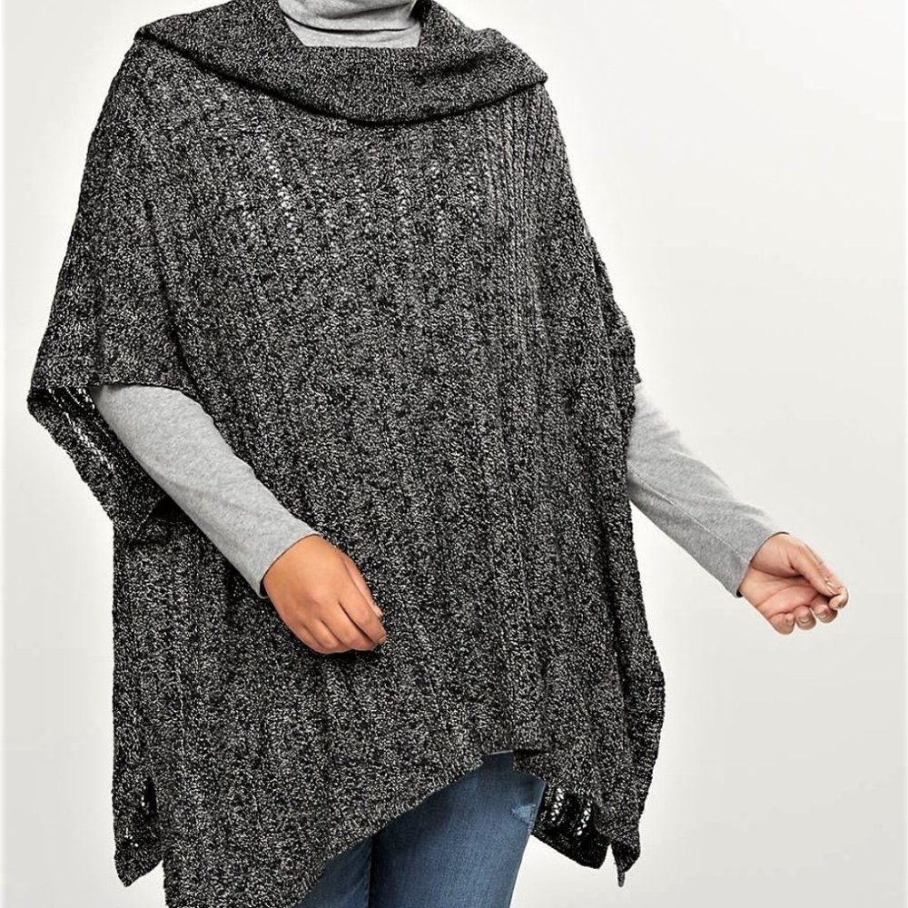 LANE BRYANT COWL NECK PONCHO